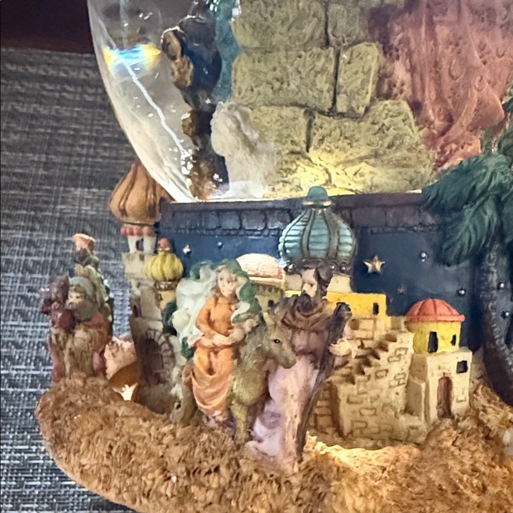Nativity Christmas Scene 8” Snow Globe - Picture 6 of 13